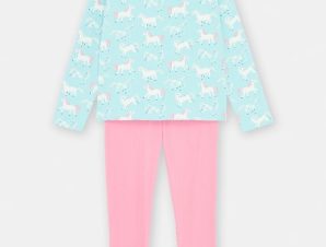Παιδικές Πιτζάμες για Κορίτσια Τιρκουάζ Unicorn – ΜΠΛΕ