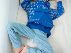 Παιδικό Παντελόνι για Αγόρια Cargo Light Blue Stripes – ΜΠΛΕ