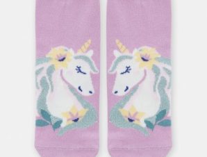 Παιδικές Κάλτσες για Κορίτσια Μωβ Unicorn – ΜΩΒ